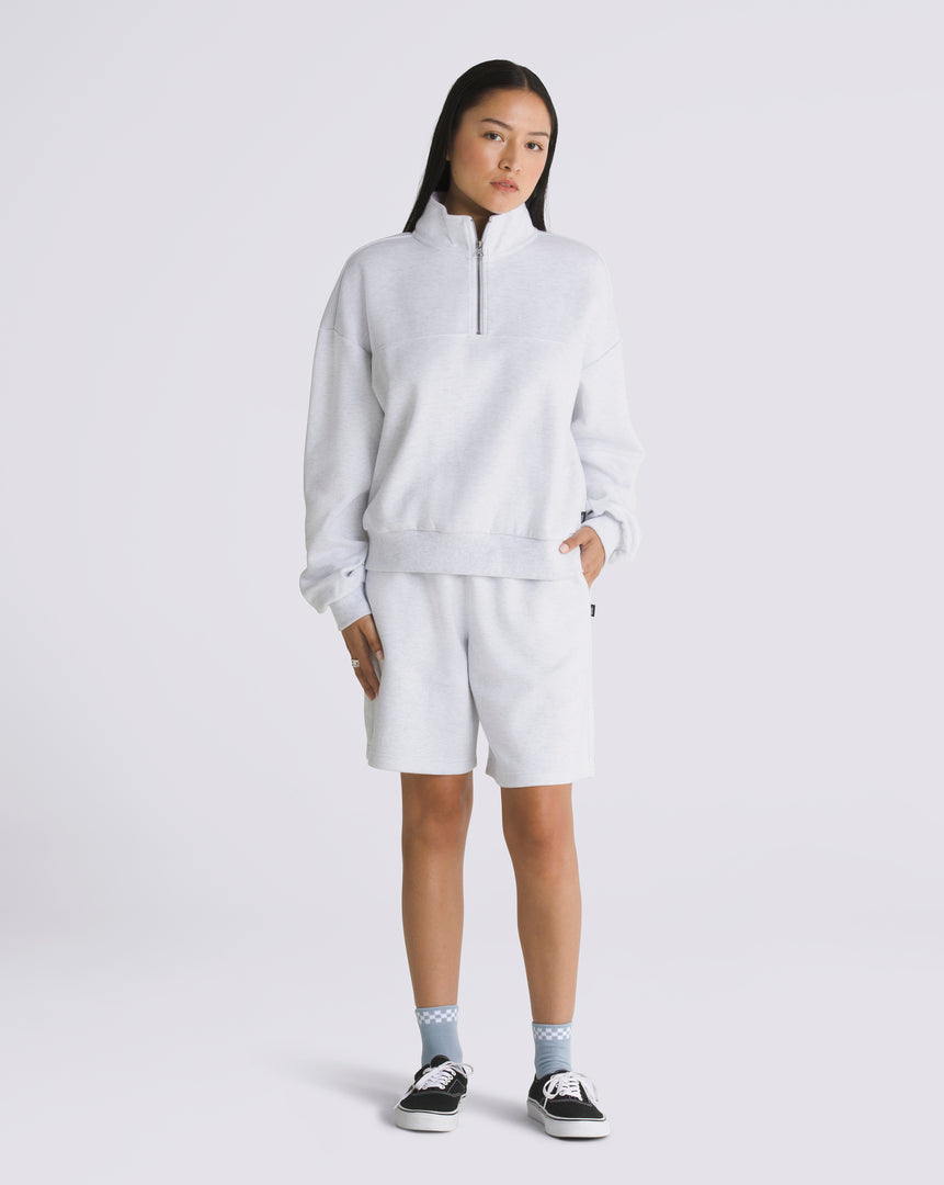 Polerón Elevated Double Knit Mock Neck