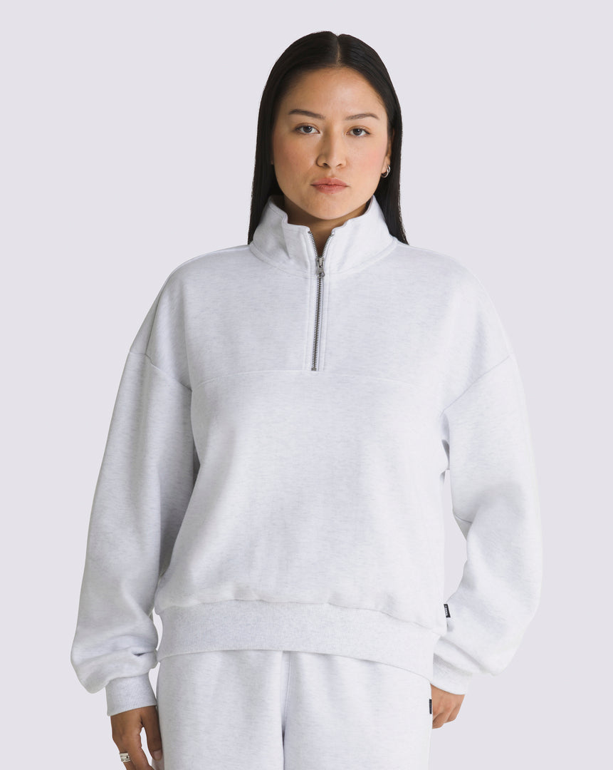 Polerón Elevated Double Knit Mock Neck