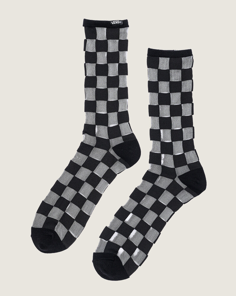 Medias Checkerboard Hazy Sheer Crew