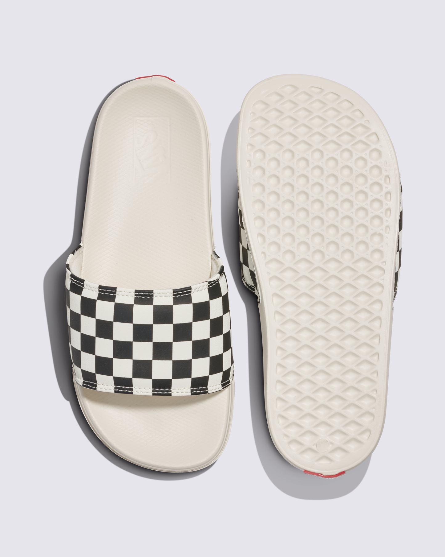 Sandalia La Costa Slide-On Checkerboard Black/Marshmallow - Vans