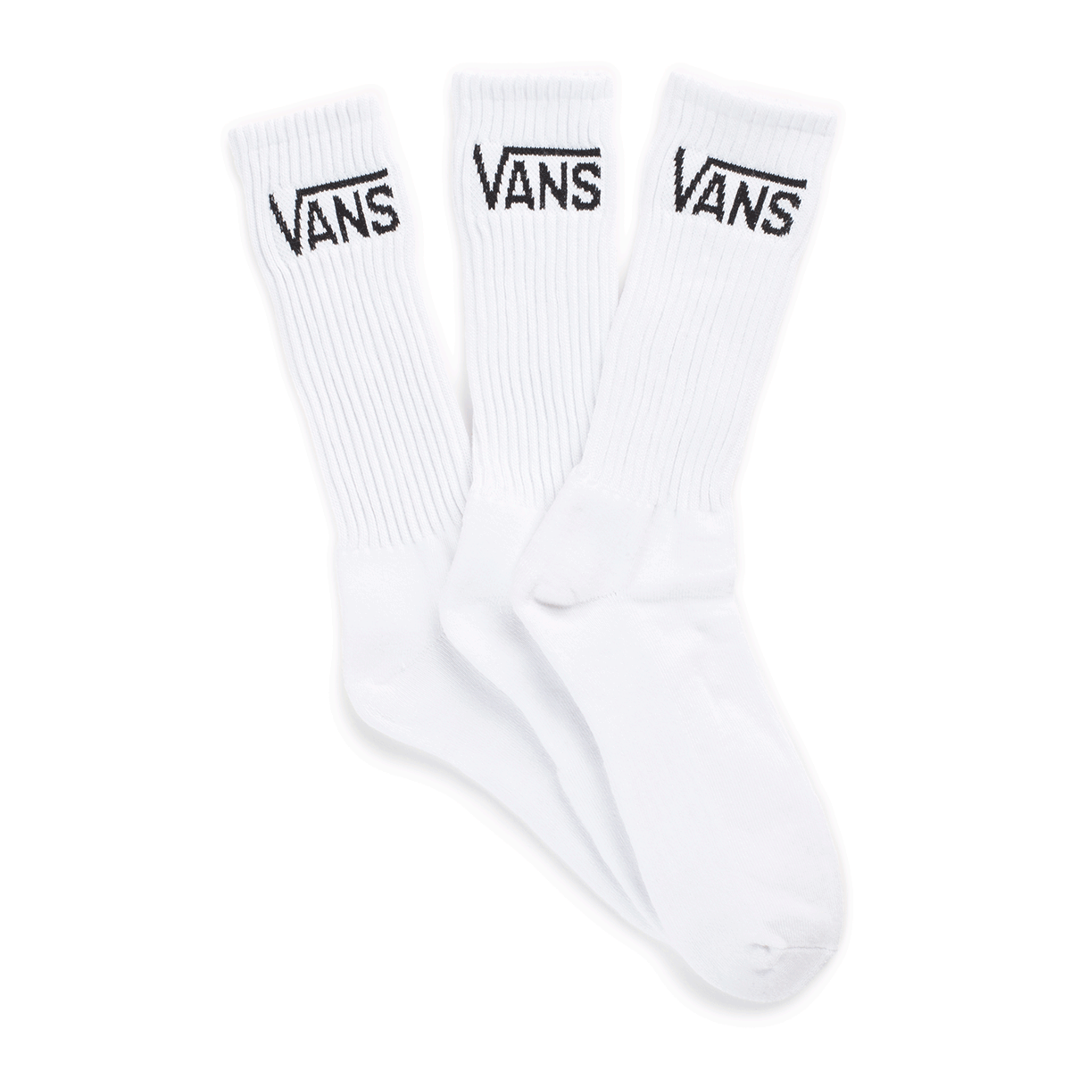 Medias Classic Crew Sock White 3 Pack (9.5-13) - Vans
