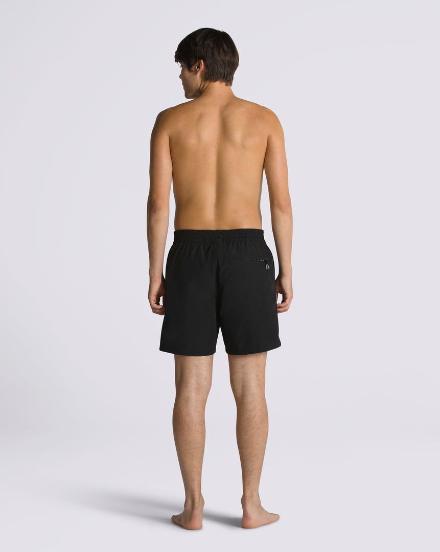 Primary Solid Elastic Boardshort Black