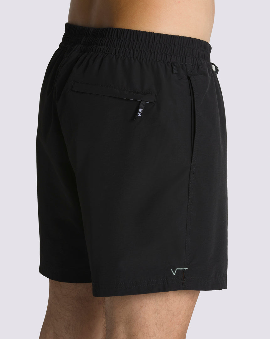 Primary Solid Elastic Boardshort Black