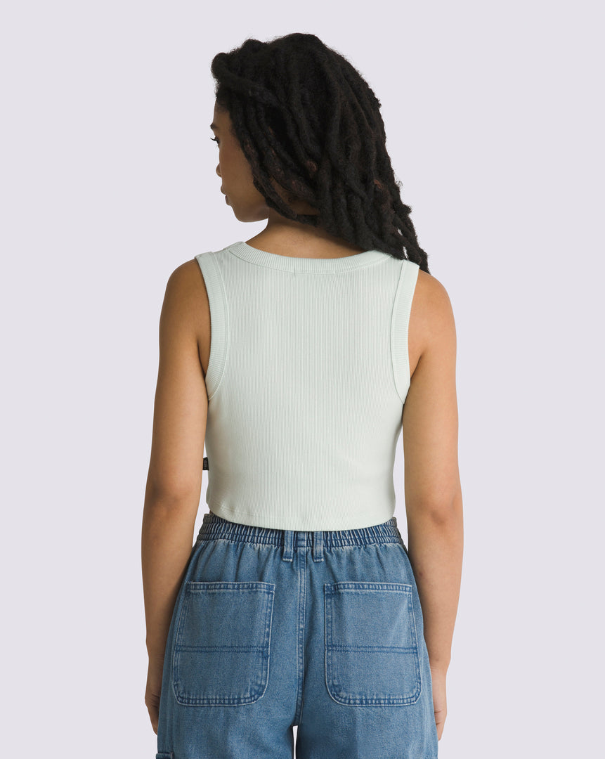 Bvd Drew Rib Tank Pale Aqua