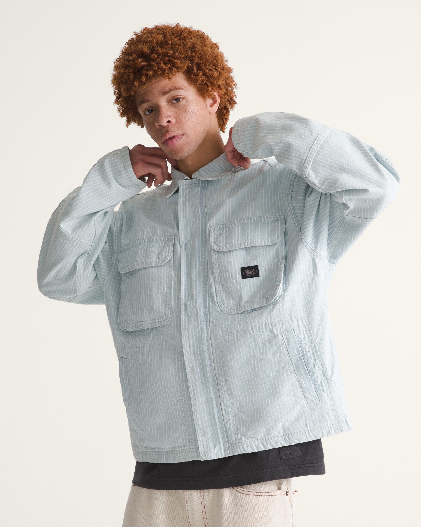Casaca Umber Denim Stripe Jacket