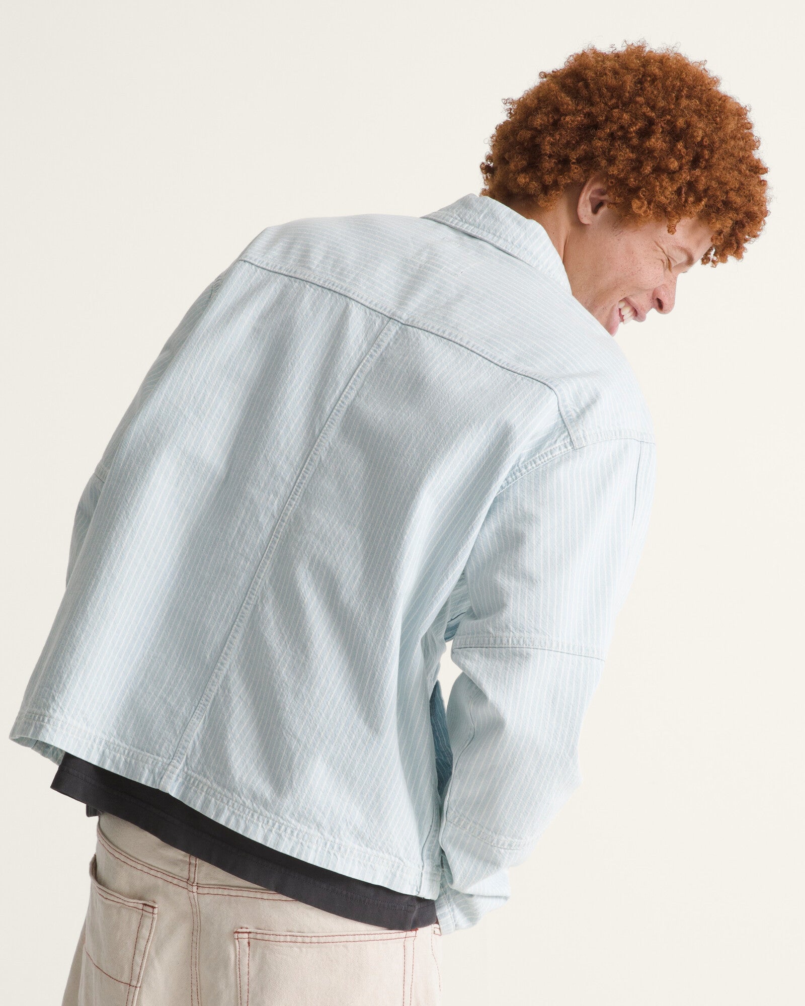 Casaca Umber Denim Stripe Jacket