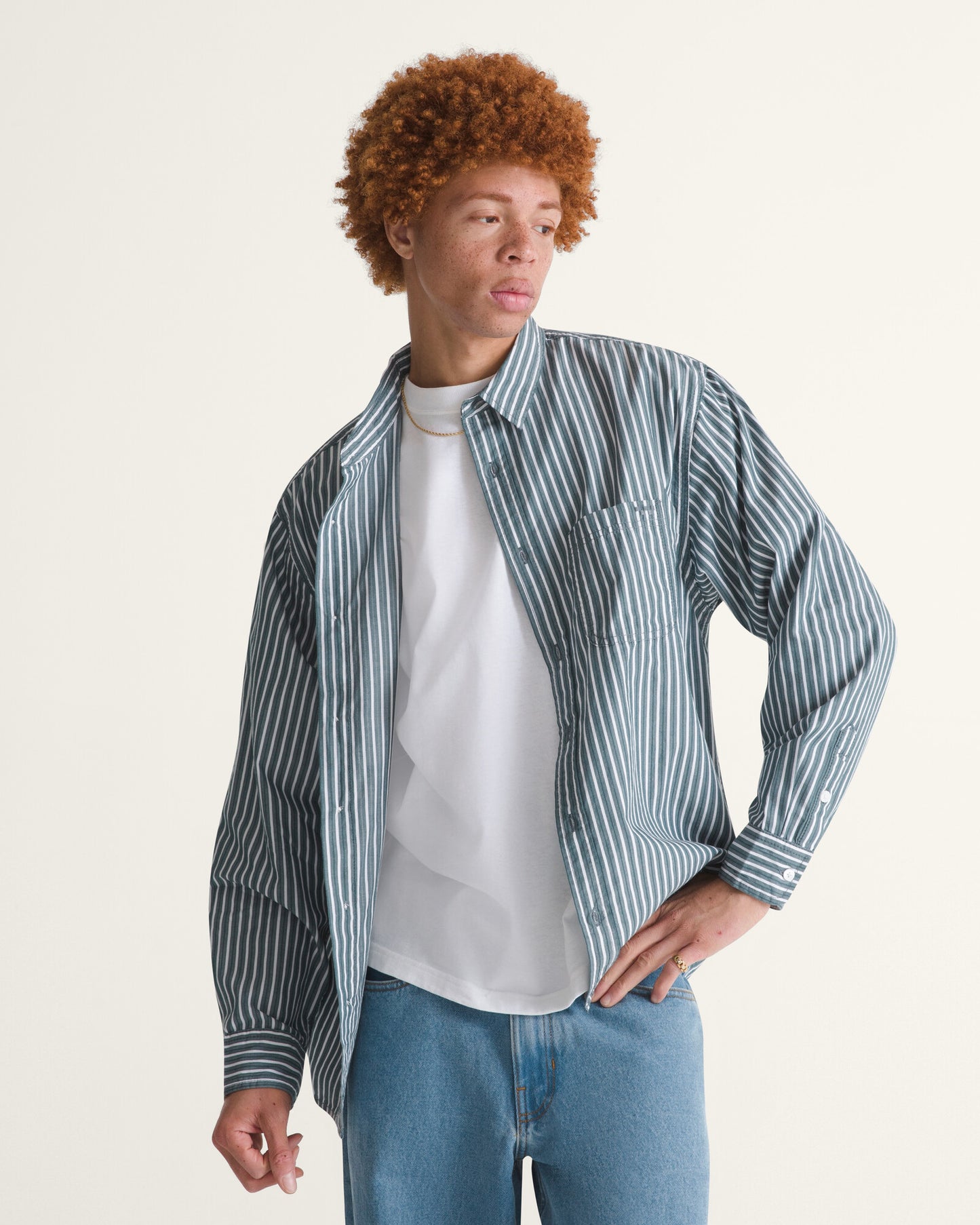 Camisa Manga Larga Dobby Stripe LS Shirt