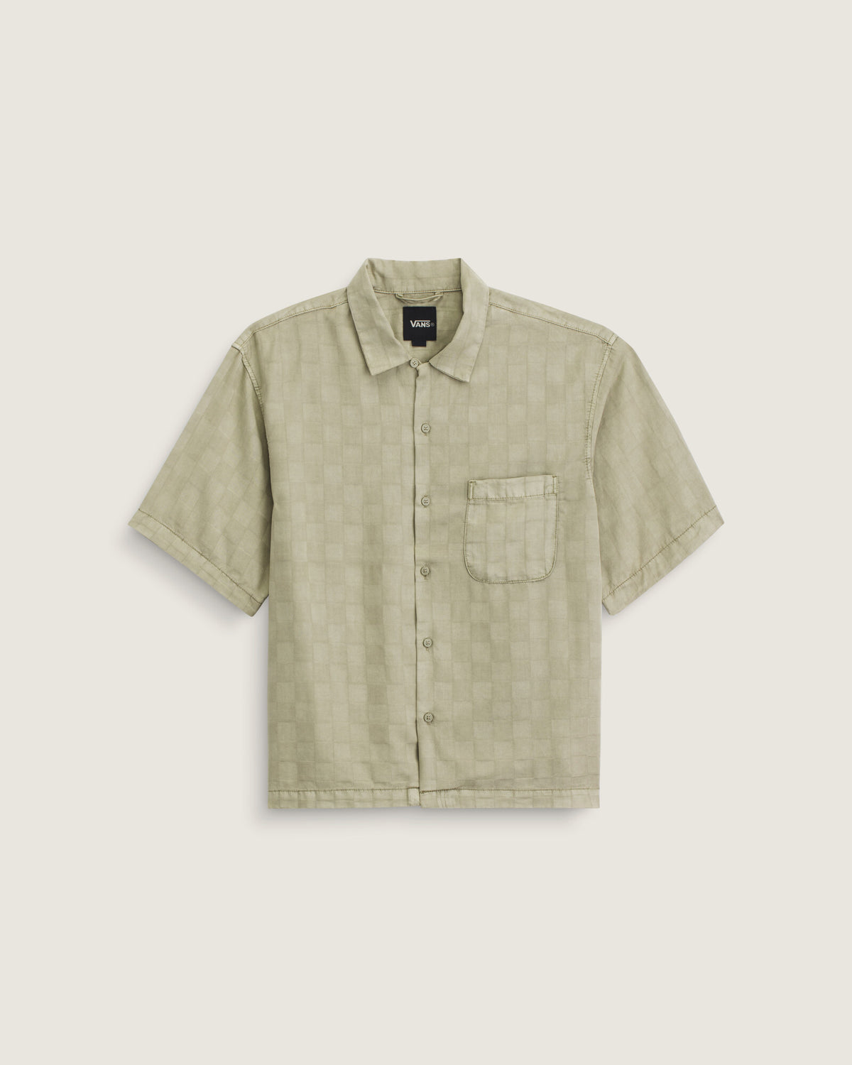 Camisa Manga Corta Van Doren Tencel Check Camp