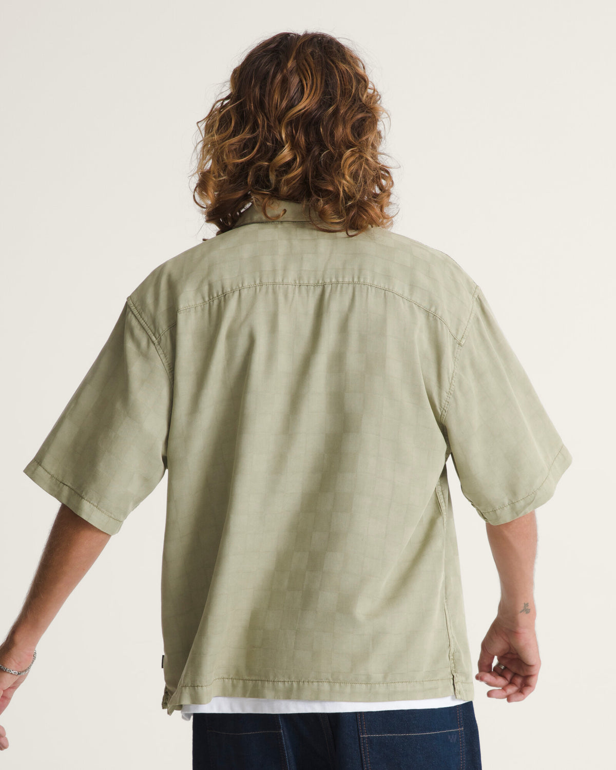 Camisa Manga Corta Van Doren Tencel Check Camp
