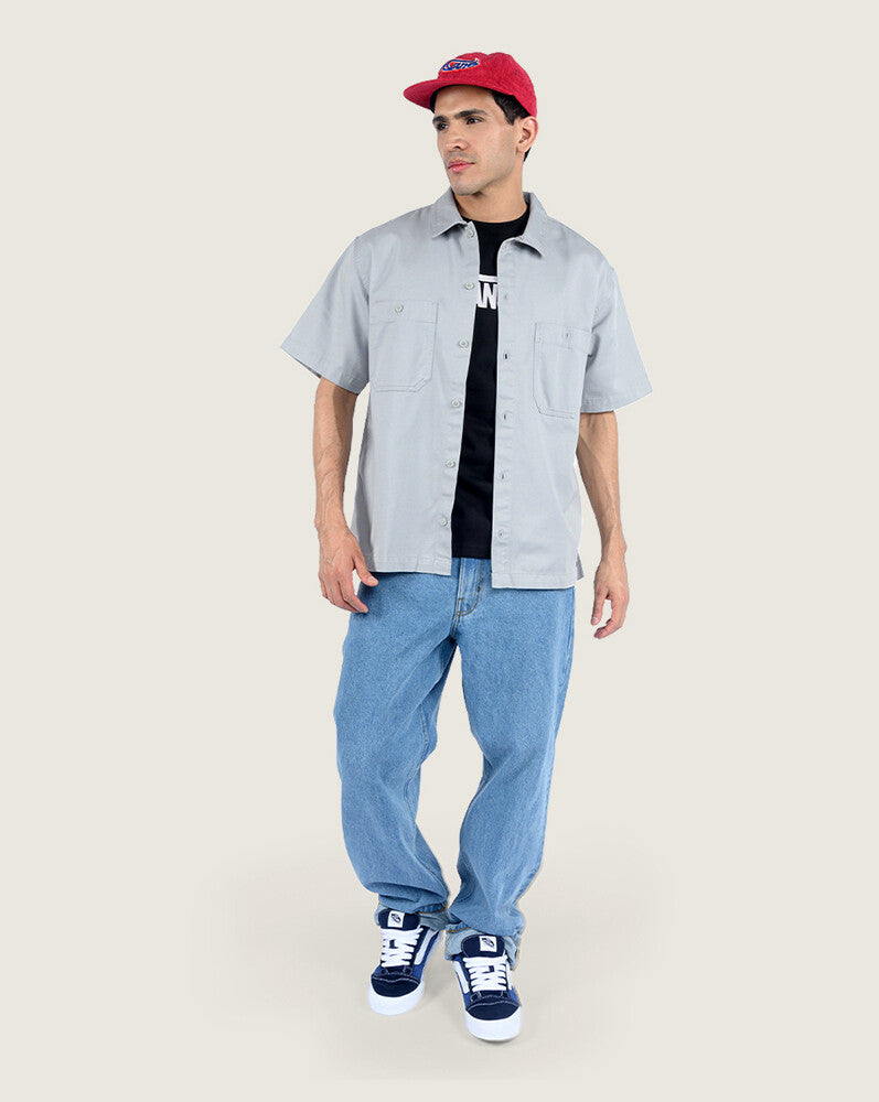 Camisa Manga Corta Larkspur Solid Workwear SS Shirt