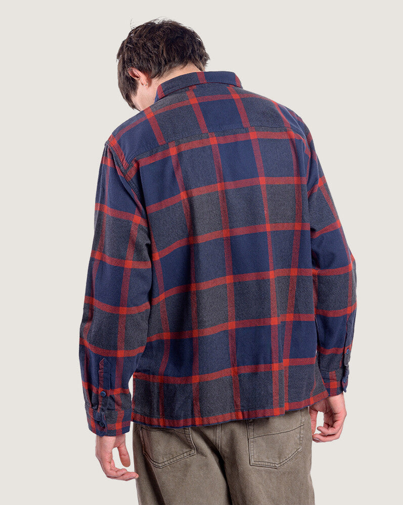 Camisa Manga Larga Larkspur Plaid Flannel Shirt