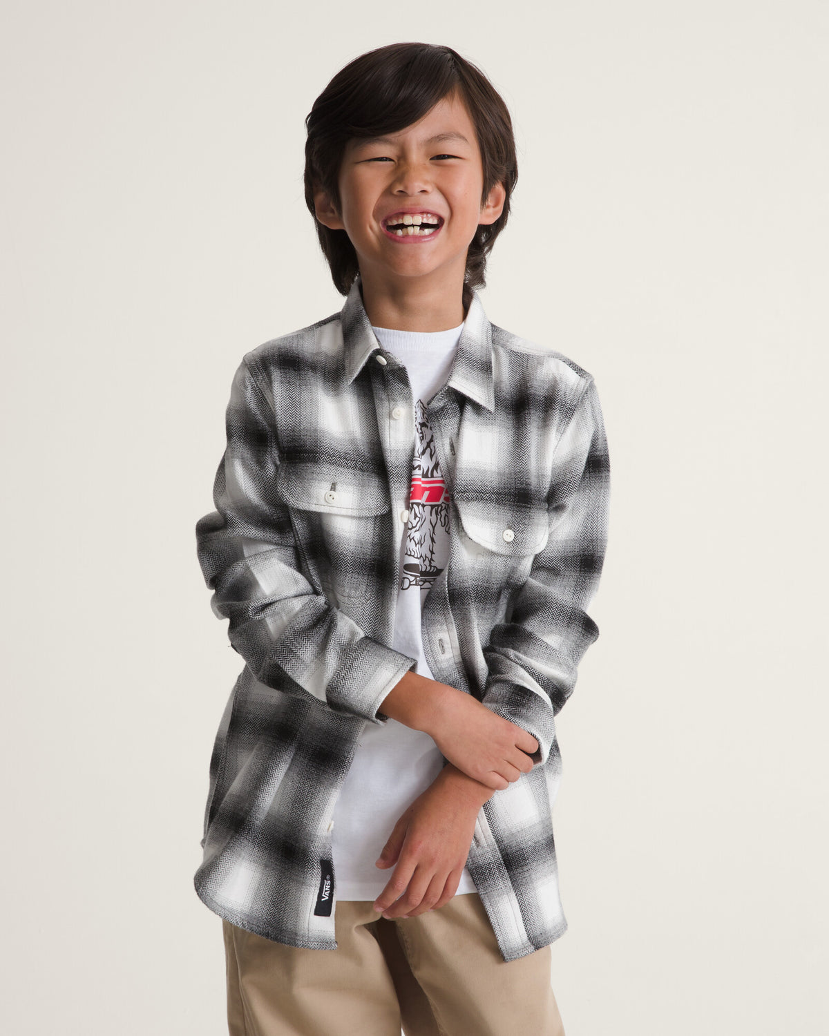 Camisa Manga Larga Lawson Plaid Flannel Shirt Junior (S - XL)
