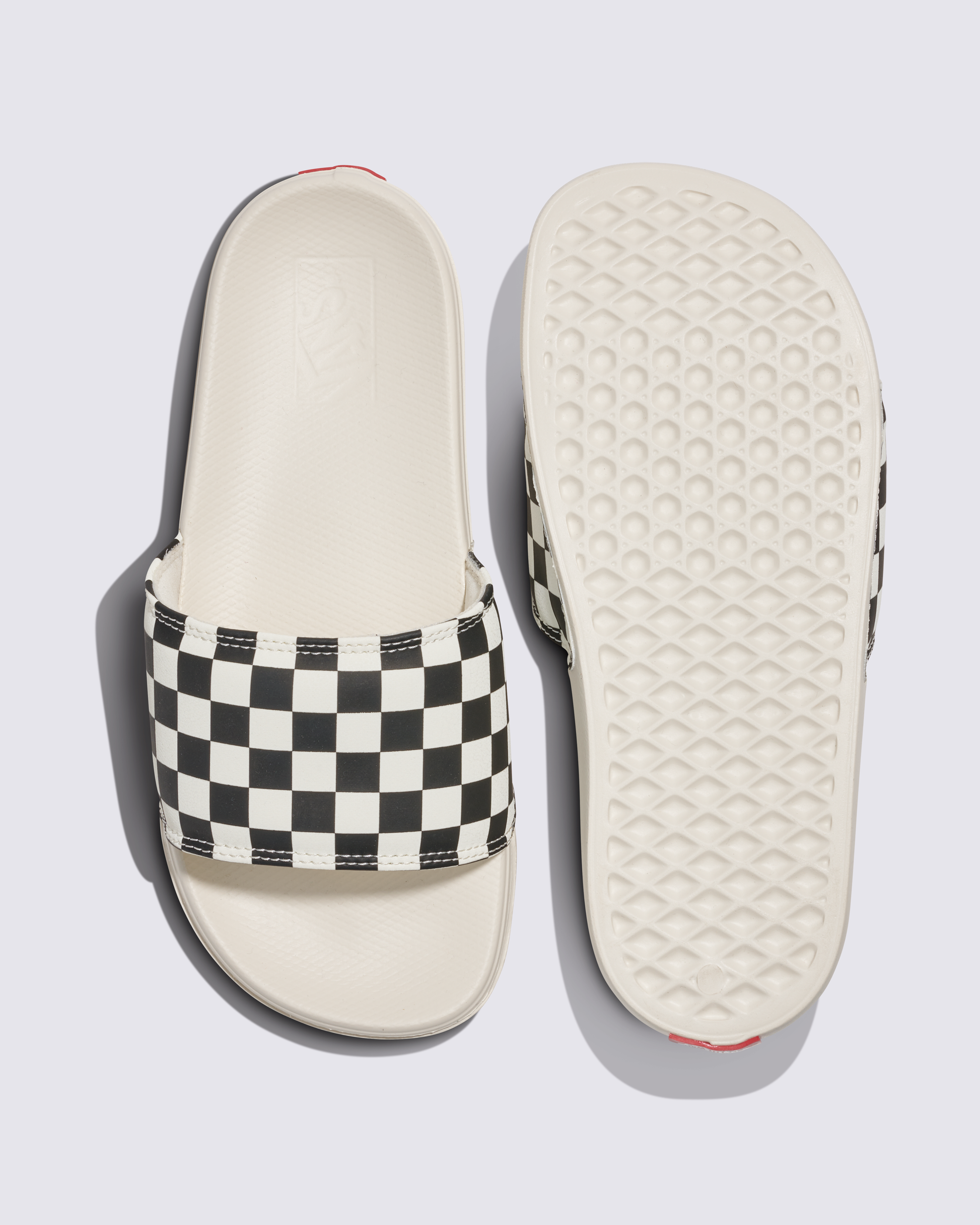 Sandalia La Costa Slide-On Checkerboard Black/Marshmallow - Vans