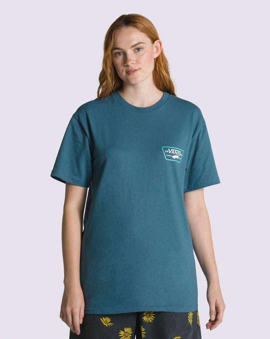 Polo Full Patch Back Ss Teal