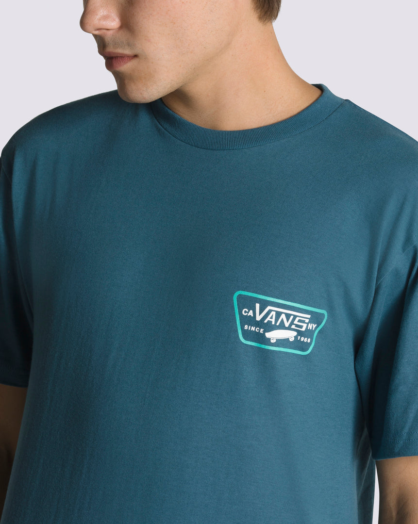 Polo Full Patch Back Ss Teal