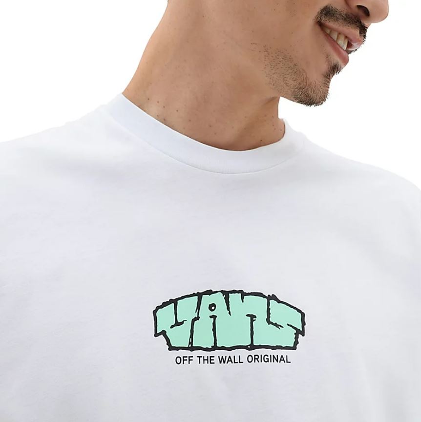 Polo Blocked Vans Logo Ss White