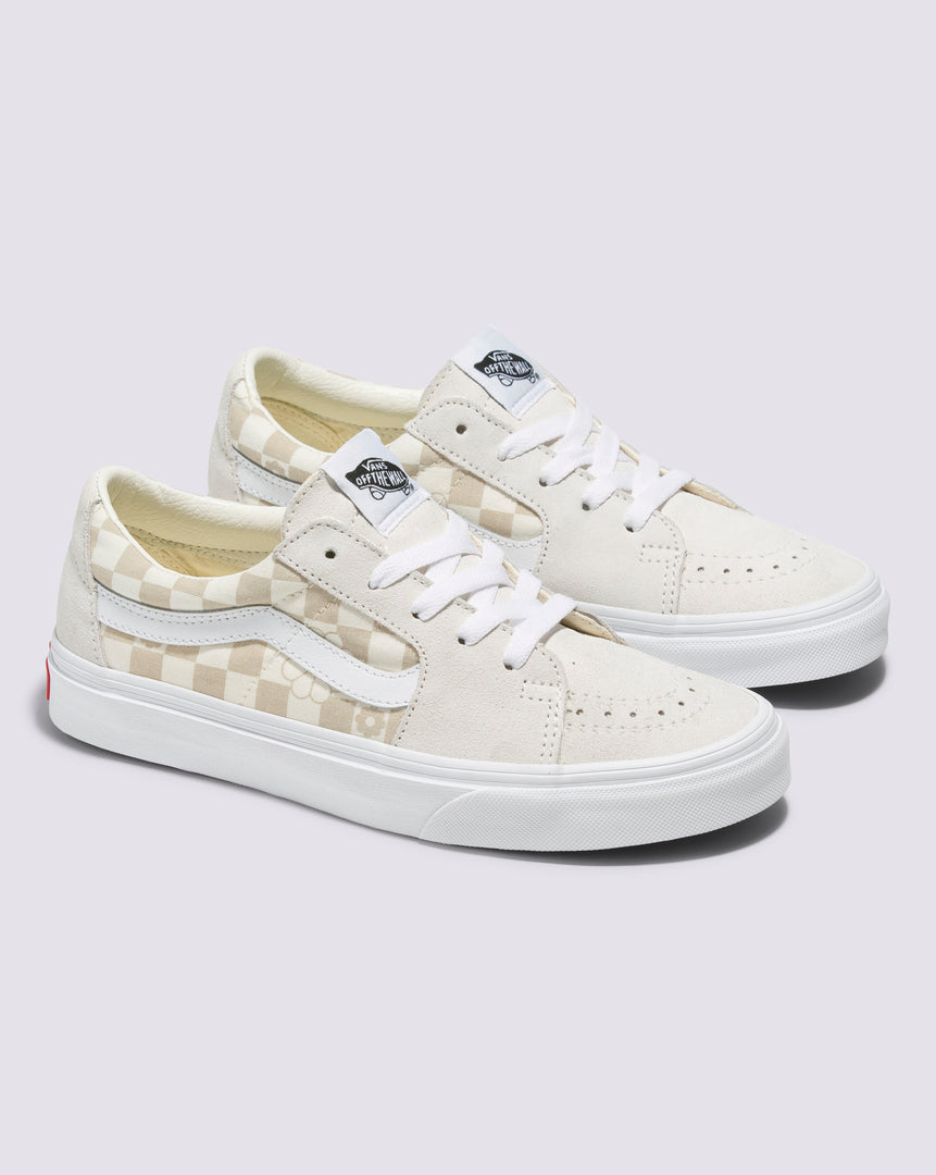 Zapatilla SK8-Low Floral Check Marshmallow