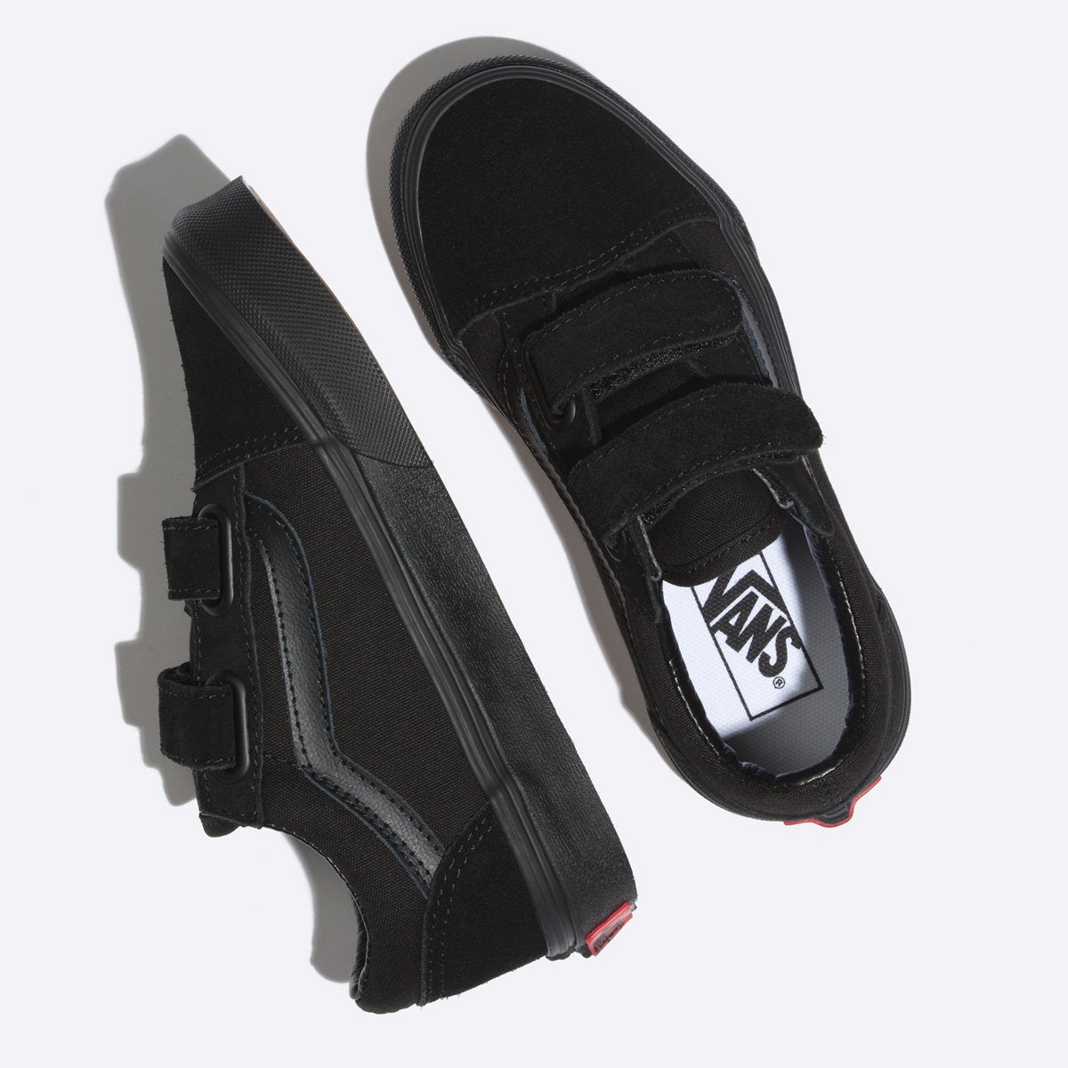 Zapatillas Vans de Ninos Old Skool V (5+) - Black/Black - Vans
