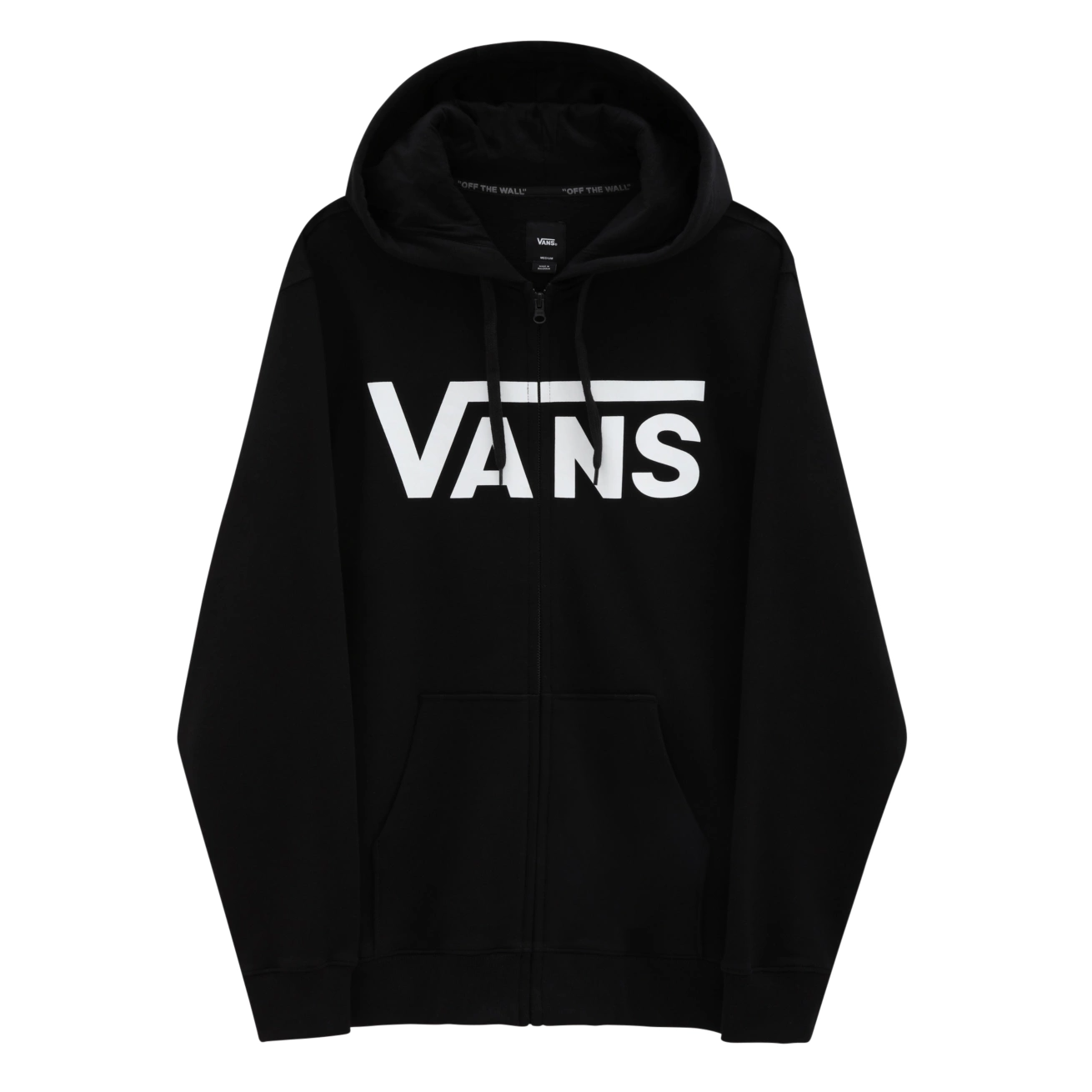 Polerón Vans Classic Zip Hoodie Ii Black-White