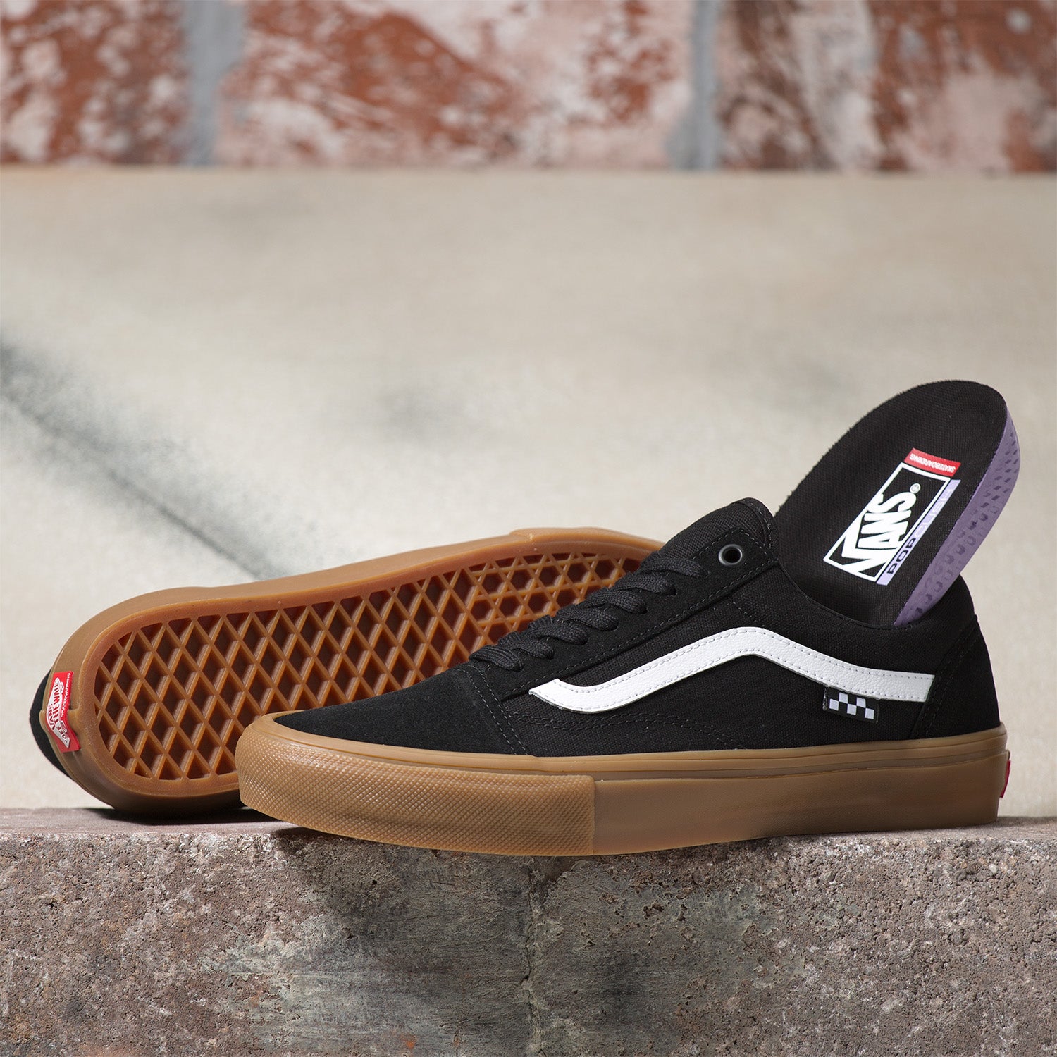 Zapatilla Skate Old Skool Black/Gum - Vans