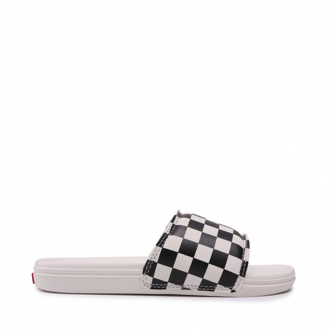 Sandalia La Costa Slide-On Checkerboard Black/Marshmallow