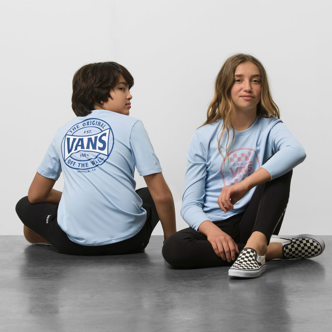 Polo Niños Circle Logo Ls Sun Shirt Blue (8-14 años)